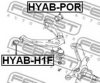 FEBEST HYAB-H1F Control Arm-/Trailing Arm Bush